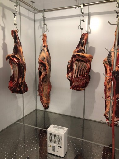 Fleisch in einem Kühlraum
