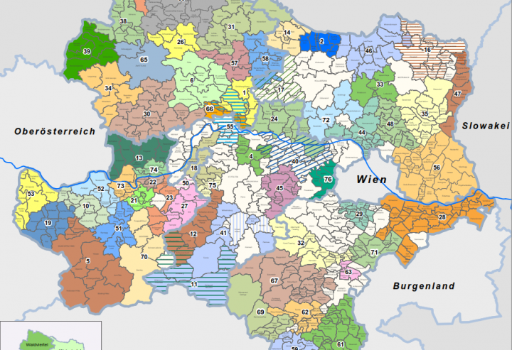 Kleinregionen in NÖ